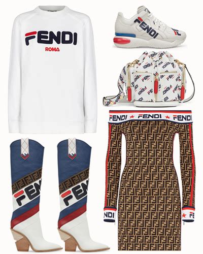 women cheap red white blue fendi|fendi ready to wear.